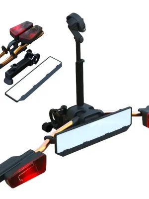 Nosič na tažné zařízení na 1 kolo / elektrokolo TMK Fly 01 oranžový - skládací / vak pro uskladnění Horká Nabídka