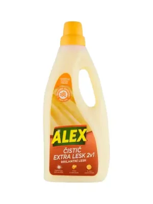 Sleva ALEX čistič extra lesk 2v1 laminát 750ml Pomeranč