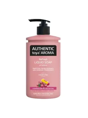 Authentic toya aroma tekuté mýdlo s dávkovačem 400ml Cranberries&Nectarine Nejlepší Volba