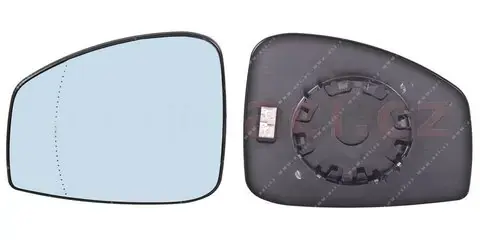 Výprodej Levé sklo zpětného zrcátka s plastovým držákem (vyhřívané, asférické)