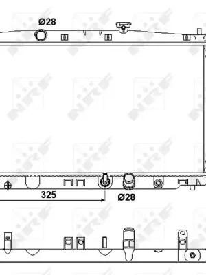Chladič, chlazení motoru NRF 53094 Jen Po Omezenou Doba