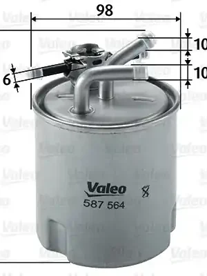 Doprava Zdarma Palivový filtr VALEO 587564