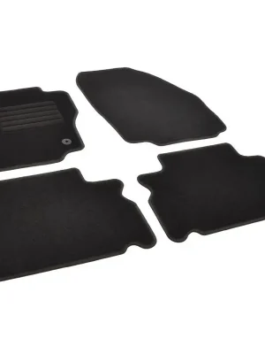 Značkový Autokoberce textilní přesné černé / černé obšití - Ford Galaxy II (Typ WA6) (2012-2015) 5-sedadel