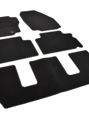 Bezpečná Platba Autokoberce textilní přesné černé / černé obšití - Ford S-Max I (2012-2015) 7-sedadel