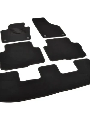Objednat Nyní Autokoberce textilní přesné černé / černé obšití - Seat Alhambra II (Typ 7N) (2010-2022) 7-sedadel