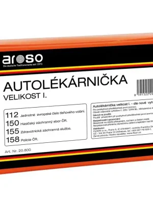Finální Výprodej Autolékárnička pro poskytnutí předlékařské první pomoci - plastová