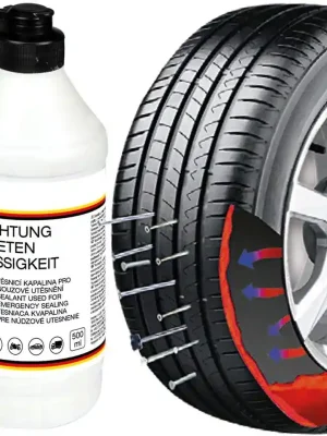 Objednat Nyní Těsnící kapalina na opravu / defekt pneu pro nouzové utěsnění Aroso 500ml
