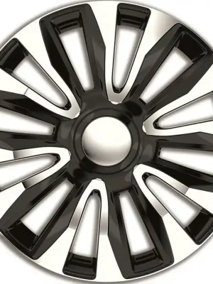 Akce Ozdobné kryty kol / poklice 14 palců - Avalone Silver Black - sada 4ks