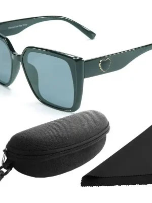 Brýle sluneční Polarized 268 - obroučky černé / skla tmavá / polarizační skla / pouzdro a utěrka Sleva