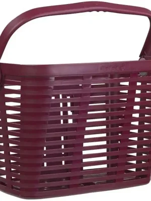 Aktuální Košík přední na nákup / zavazadla na elektrokolo / jízdní kolo Bellelli Plaza E-Bike - držák na řidítka / nosnost 5kg / vínový