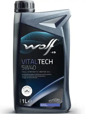 Akční Nabídka Syntetický motorový olej Wolf Vitaltech 5W-40 1l