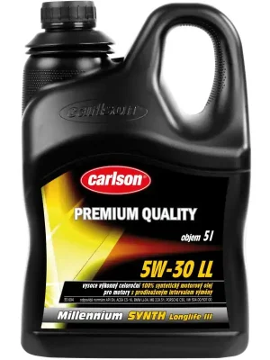 Syntetický motorový olej Carlson 5W-30 Millenium Synth Longlife III 5l Cenový Hit