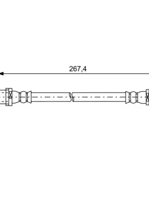 Brzdová hadice BOSCH 1 987 481 583 Oblíbený