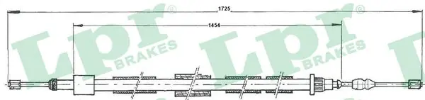 Novinka Tažné lanko, parkovací brzda LPR C0615B