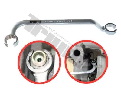 Hadicový klíč pro turbo 17 x 17 mm, speciálně ohnutý Jen Po Omezenou Doba