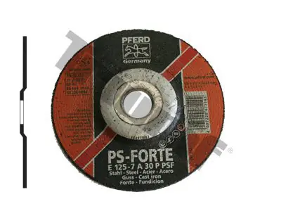Brusný kotouč na ocel PSF - 125 x 7,2 mm Akční Nabídka