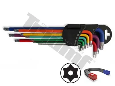 Vysoce Kvalitní Extra dlouhá sada torx T15 - T 50 s magnetem - 29840