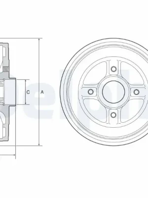 Brzdový buben DELPHI BFR624 Nejprodávanější