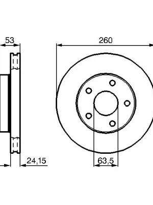 Brzdový kotouč BOSCH 0 986 478 195 Pouze Dnes