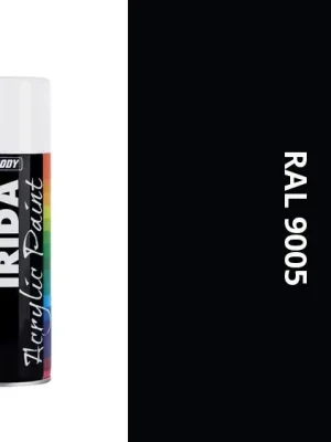 Super Cena HB BODY IRIDA RAL 9005 BLACK polomatná barva ve spreji 400ML