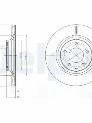 Brzdový kotouč DELPHI BG4182 Nejlepší Volba