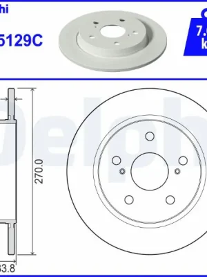Brzdový kotouč DELPHI BG5129C Pouze Dnes