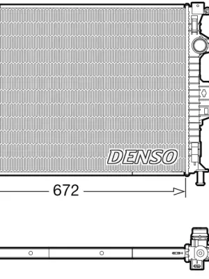 Chladič, chlazení motoru DENSO DRM10115 Výhodná Nabídka