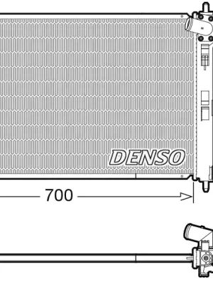 Chladič, chlazení motoru DENSO DRM45050 Cenově Výhodný