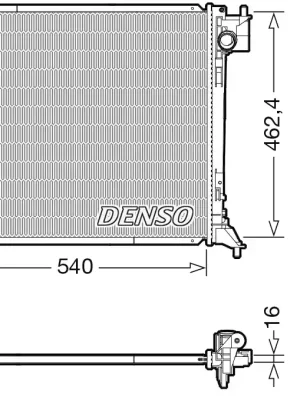 Pouze Dnes Chladič, chlazení motoru DENSO DRM46062