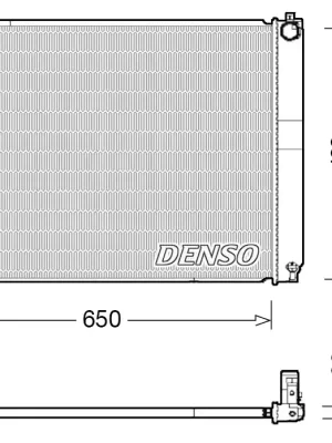 Chladič, chlazení motoru DENSO DRM51012 Přímo Od Výrobce