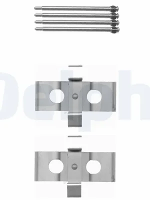 Sada příslušenství, obložení kotoučové brzdy DELPHI LX0393 Sezónní Sleva