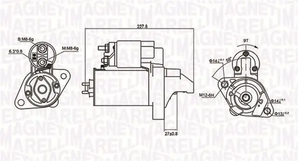 Zlevněný Startér MAGNETI MARELLI 063721074010