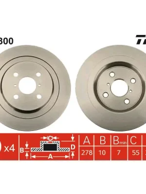 Brzdový kotouč TRW DF4800 Bezpečná Platba