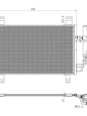 Bezpečná Platba Kondenzátor, klimatizace NRF 350361