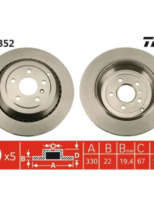 Brzdový kotouč TRW DF7352 Objednat Nyní