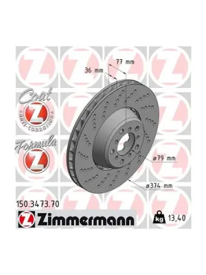 Brzdový kotouč ZIMMERMANN 150.3473.70 Finální Výprodej