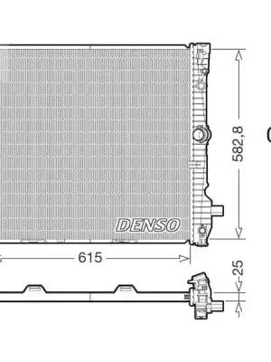 Kup Teď Chladič, chlazení motoru DENSO DRM05124