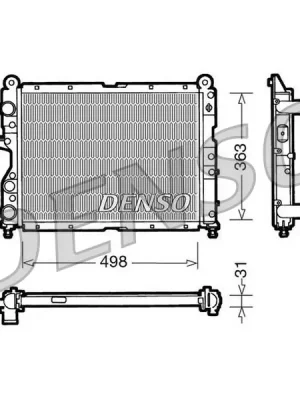 Kup Teď Chladič, chlazení motoru DENSO DRM09131