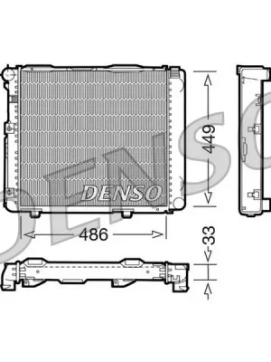 Výhodná Nabídka Chladič, chlazení motoru DENSO DRM17068