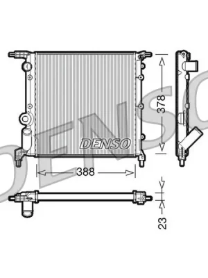 Chladič, chlazení motoru DENSO DRM23006 Sleva
