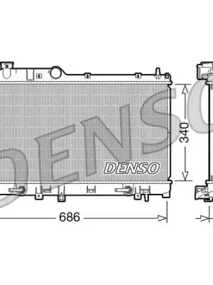 Chladič, chlazení motoru DENSO DRM36009 Novinka