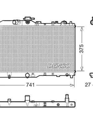 Sleva Chladič, chlazení motoru DENSO DRM44050