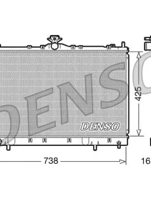 Chladič, chlazení motoru DENSO DRM45012 Super Cena