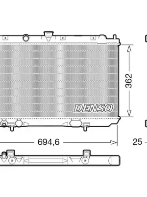 Chladič, chlazení motoru DENSO DRM46073 Koupit Online