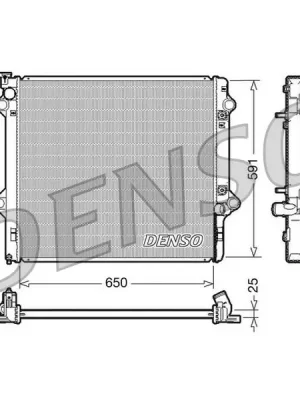 Chladič, chlazení motoru DENSO DRM50046 Top Prodej