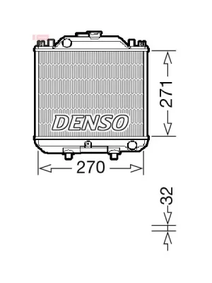 Chladič, chlazení motoru DENSO DRM99011 Sezónní Sleva