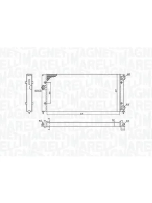 Chladič, chlazení motoru MAGNETI MARELLI 350213185300 Must-Have