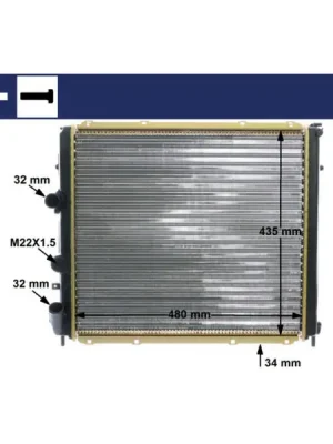 Bezpečná Platba Chladič, chlazení motoru MAHLE CR 1502 000S