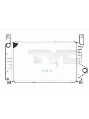 Chladič, chlazení motoru TYC 710-0028 Oblíbený