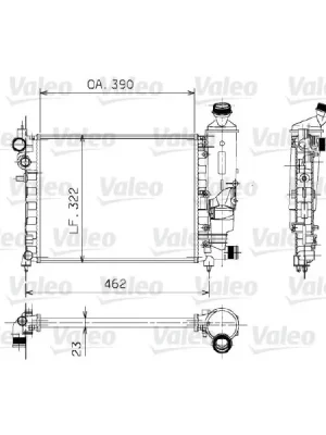 Chladič, chlazení motoru VALEO 730372 Akce